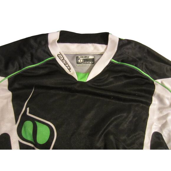 MSR Motocross Jersey Black Green White Riding Gear XXLarge - Picture 3 of 11